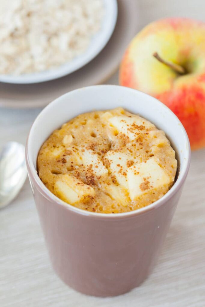 apple cinnamon mug cake