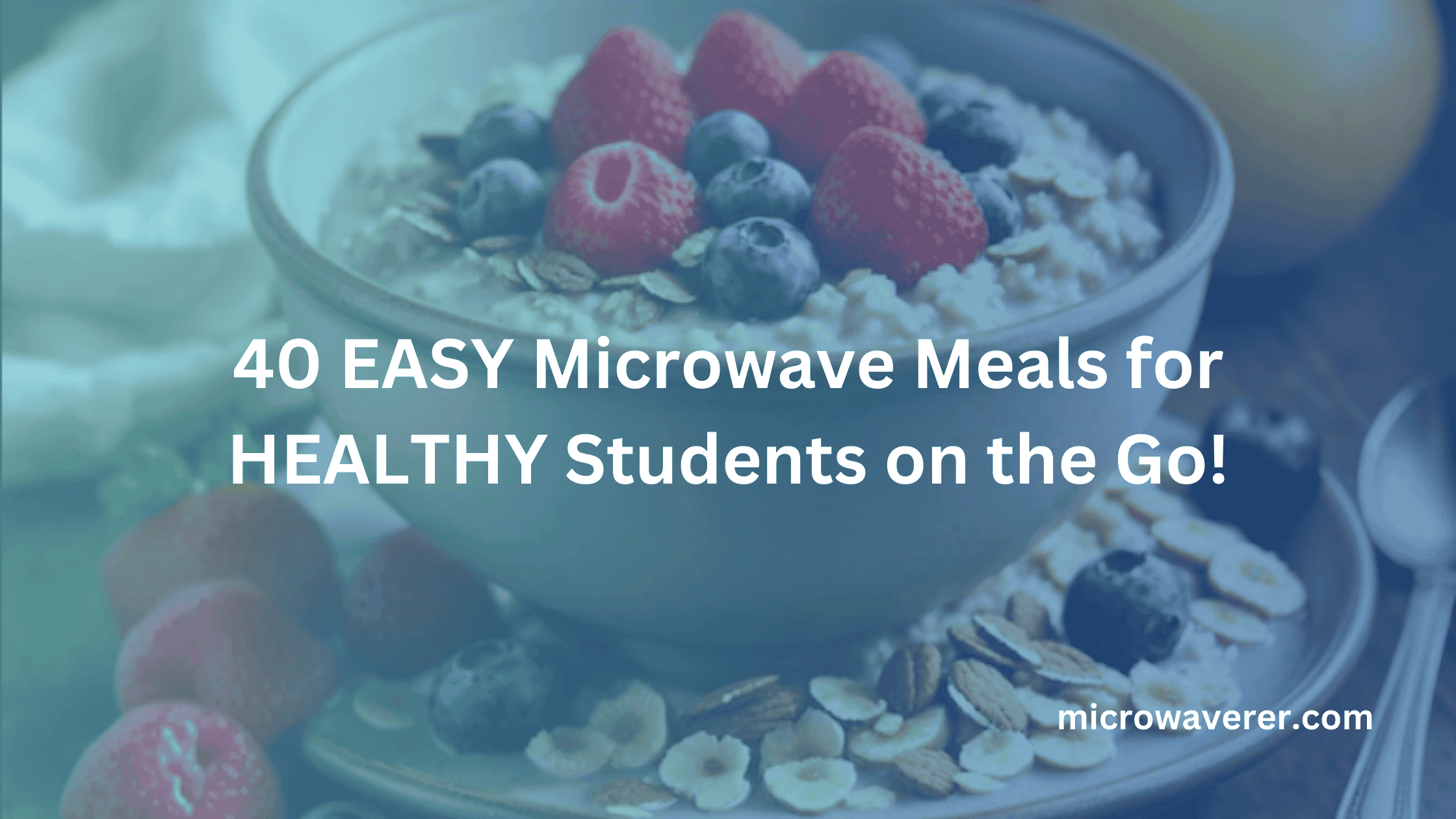 40 EASY Microwave Meals for HEALTHY Students on the Go!