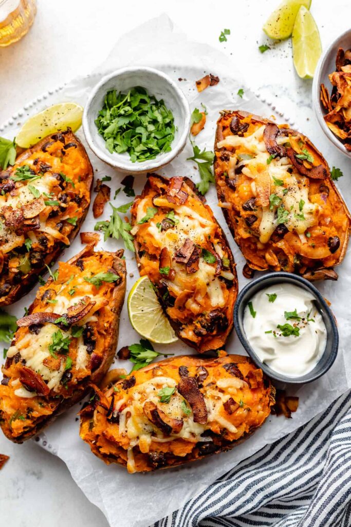 loaded sweet potato