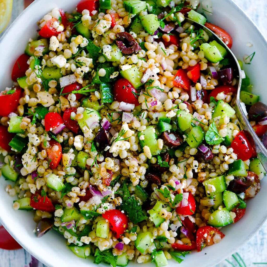 mediterranean couscous bowl