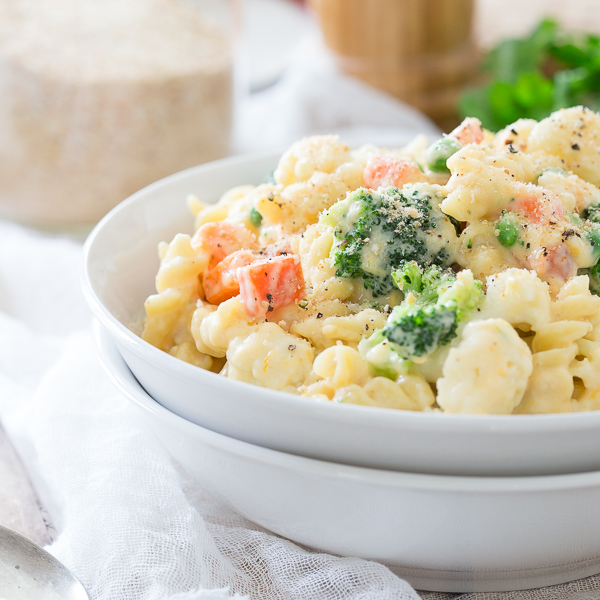 microwave mac and cheese with vegetables