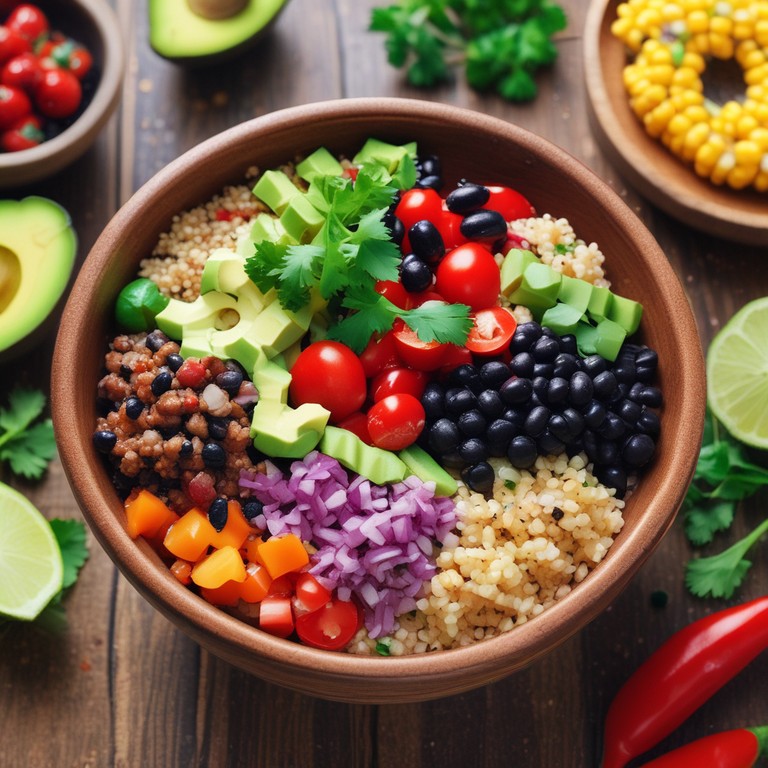 quinoa and black bean bowl