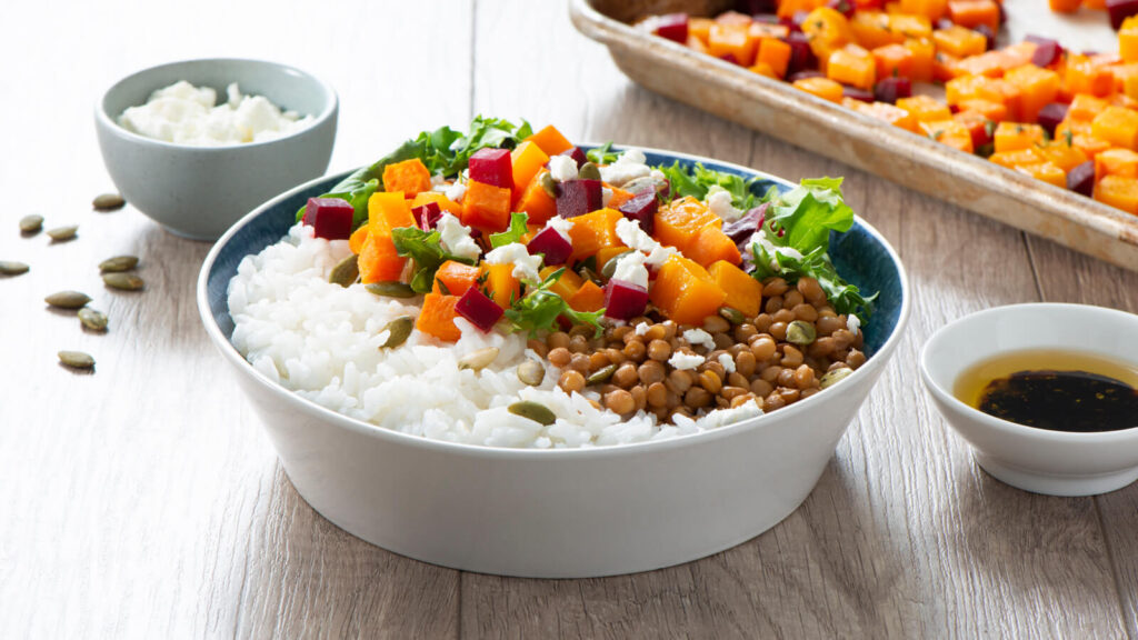 veggie and rice bowls